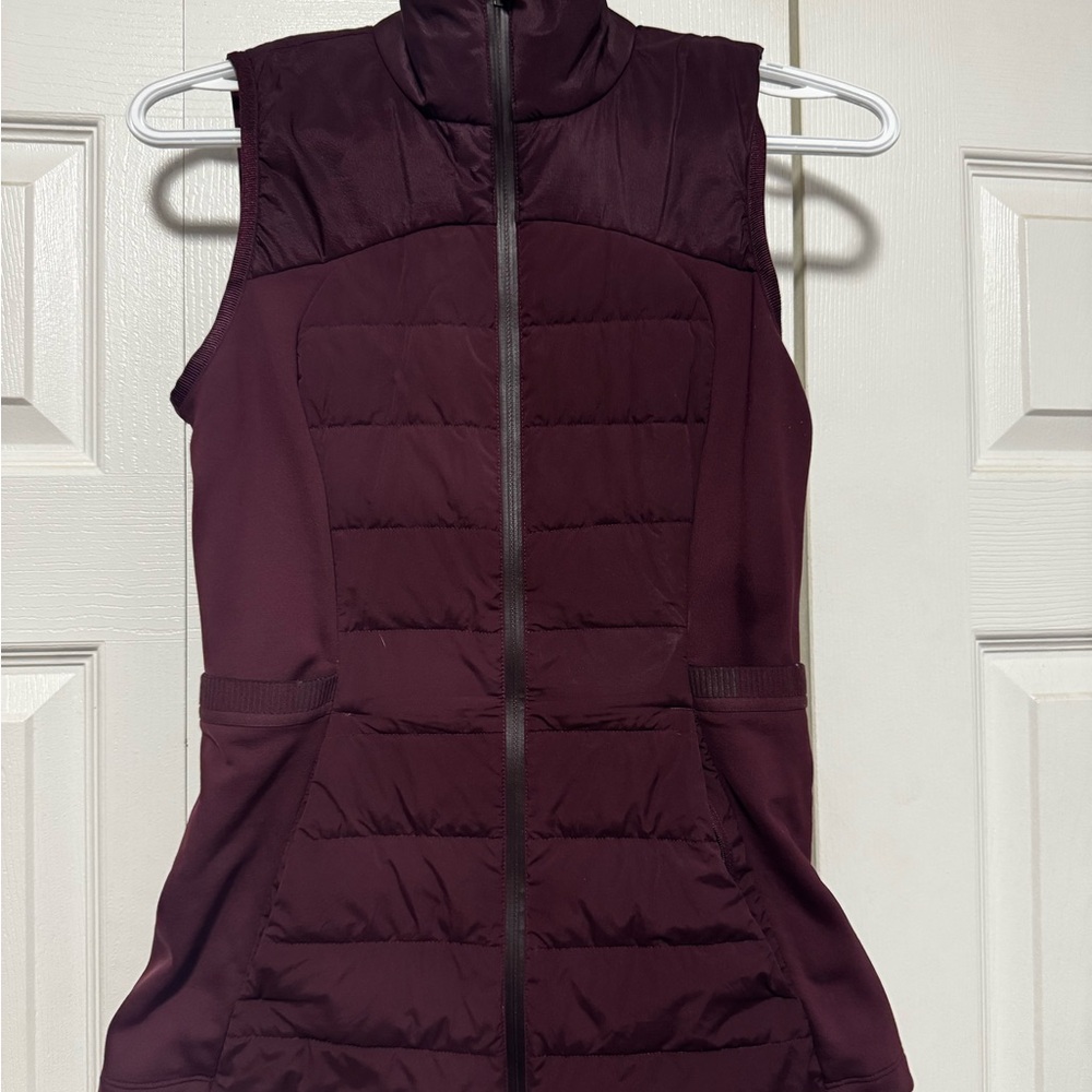 Lululemon Athletica Burgundy Sleeveless Vest